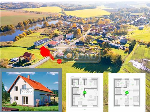 Pozemek k bydlení 2061 m2 včetně projektové dokumentace na rodinný dům 5+kk vč. garáže, Žimutice, okres Č. Budějovice